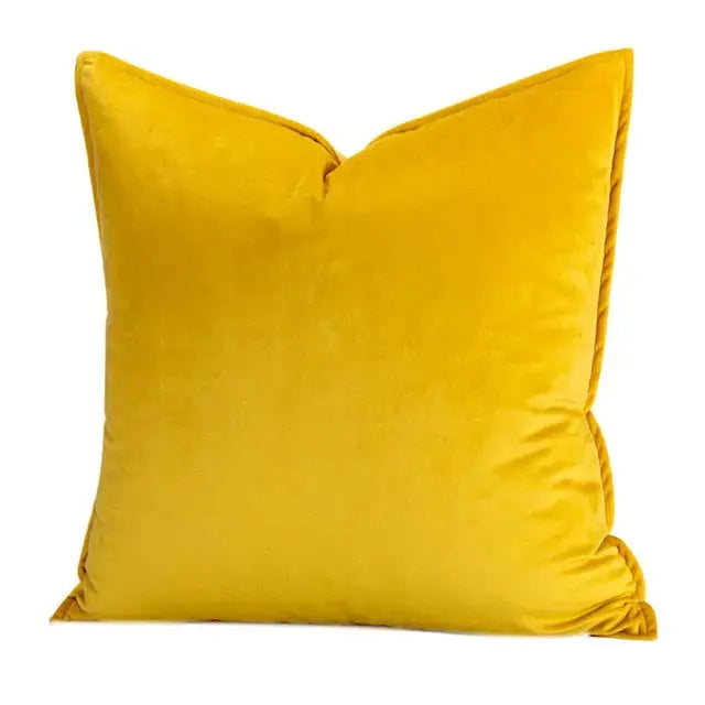 Kussenhoes Met Zachte Velours En Luxe Flanellen Rand