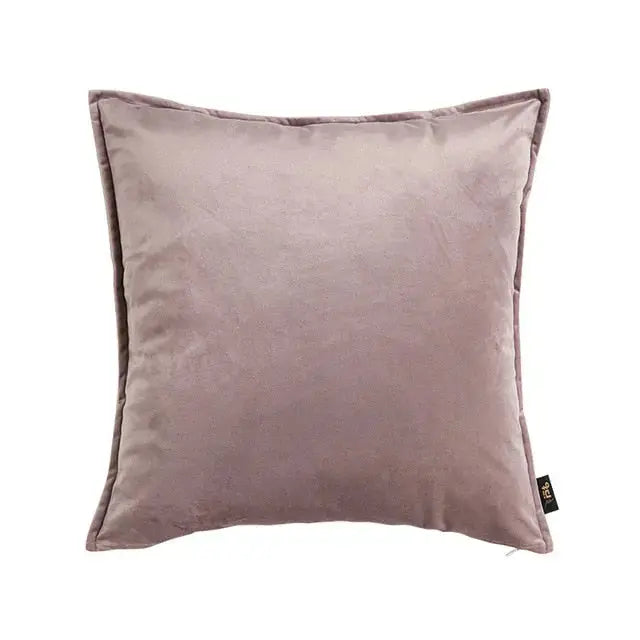 Kussenhoes Met Zachte Velours En Luxe Flanellen Rand