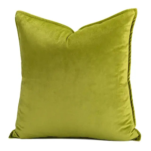 Kussenhoes Met Zachte Velours En Luxe Flanellen Rand