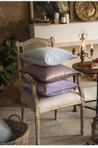 Kussenhoes Met Zachte Velours En Luxe Flanellen Rand