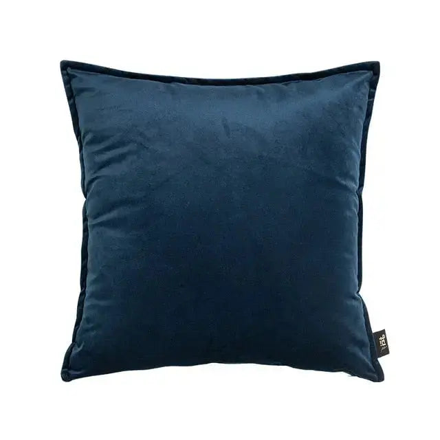 Kussenhoes Met Zachte Velours En Luxe Flanellen Rand