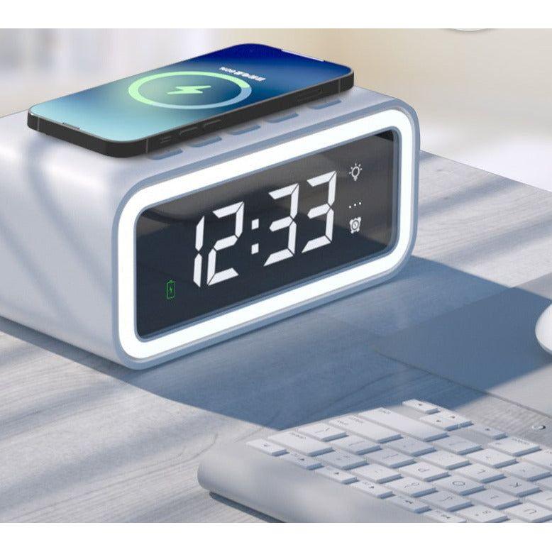 Wekker Met Draadloze Telefoonlader Voor Nachtkastje En Bureau