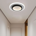 Plafondlamp met vlakke ronde diffuser ontwerp