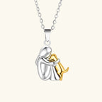 Hangerketting met omhelzende mens en hond voor dagelijks gebruik