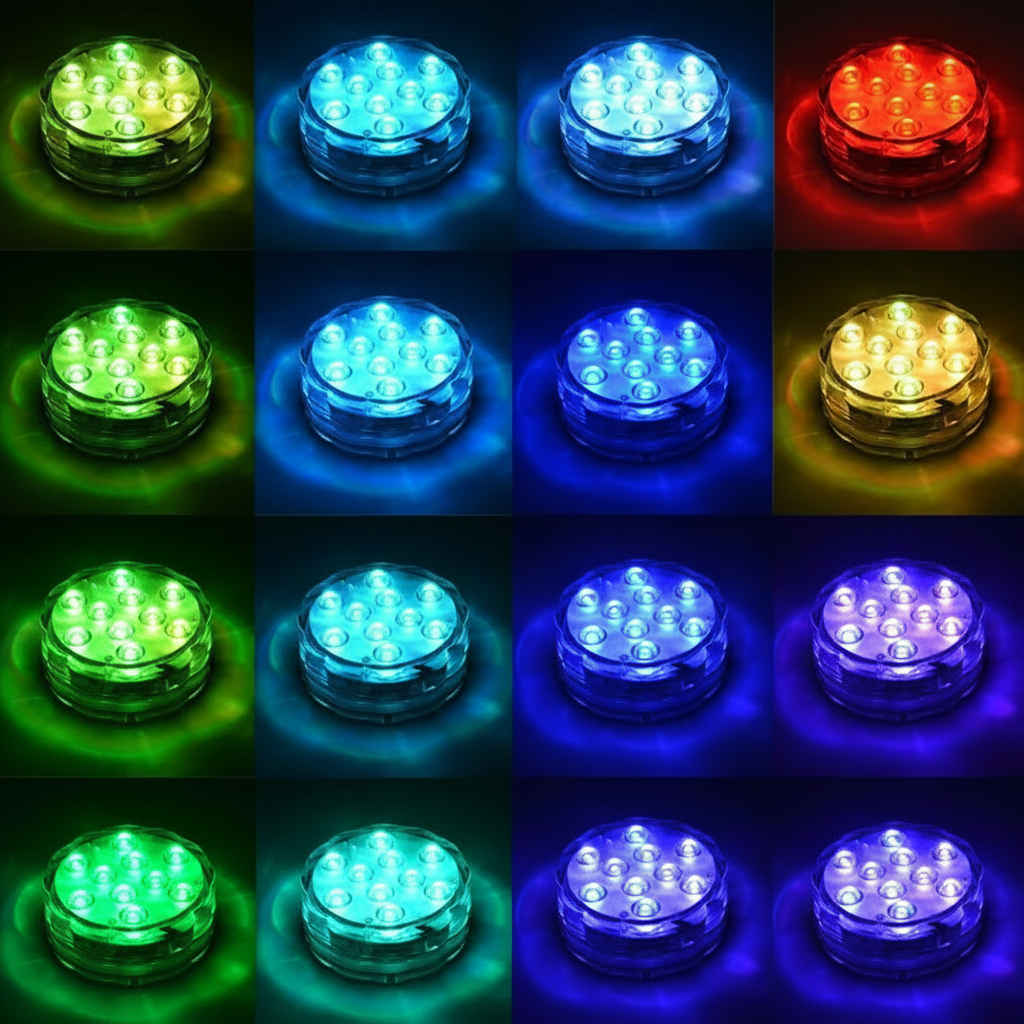 Waterdichte LED Onderwaterverlichting met Afstandsbediening voor Zwembad en Vijver