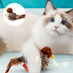 Interactief Vogelspeeltje voor Katten met Geluid en Veerbeweging