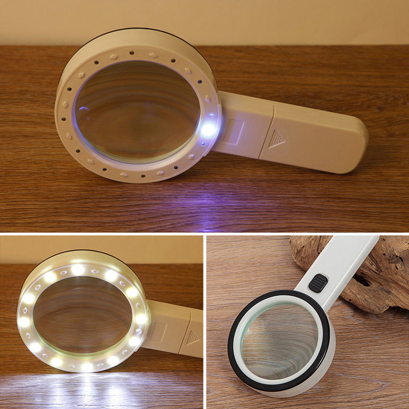 Vergrootglas met 30x Vergroting en LED-Verlichting voor Lezen en Detailwerk