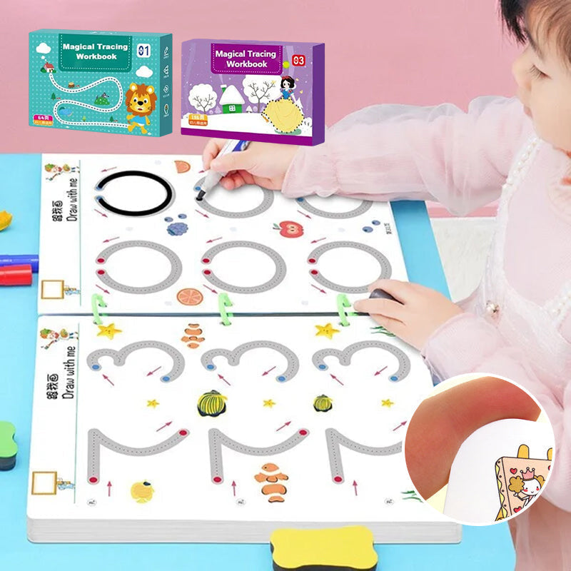 Magisch Traceringsoefenboek voor Kinderen 2‑6 Jaar