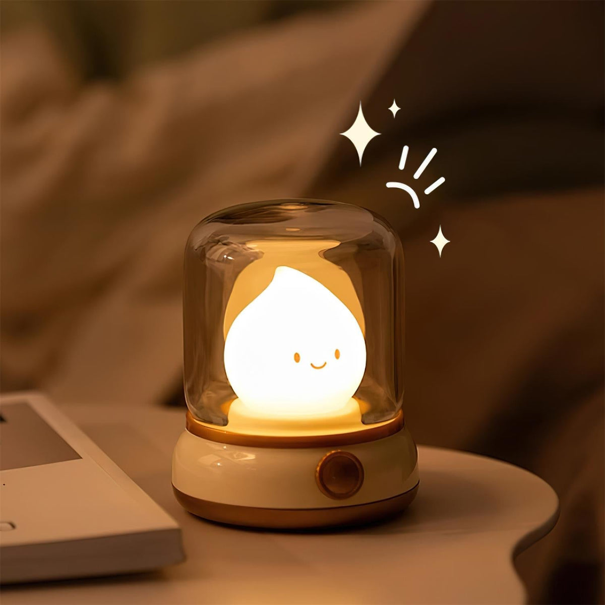 Tafellamp Met Vlamgloed En Compact Ontwerp Voor Warme Sfeerlicht