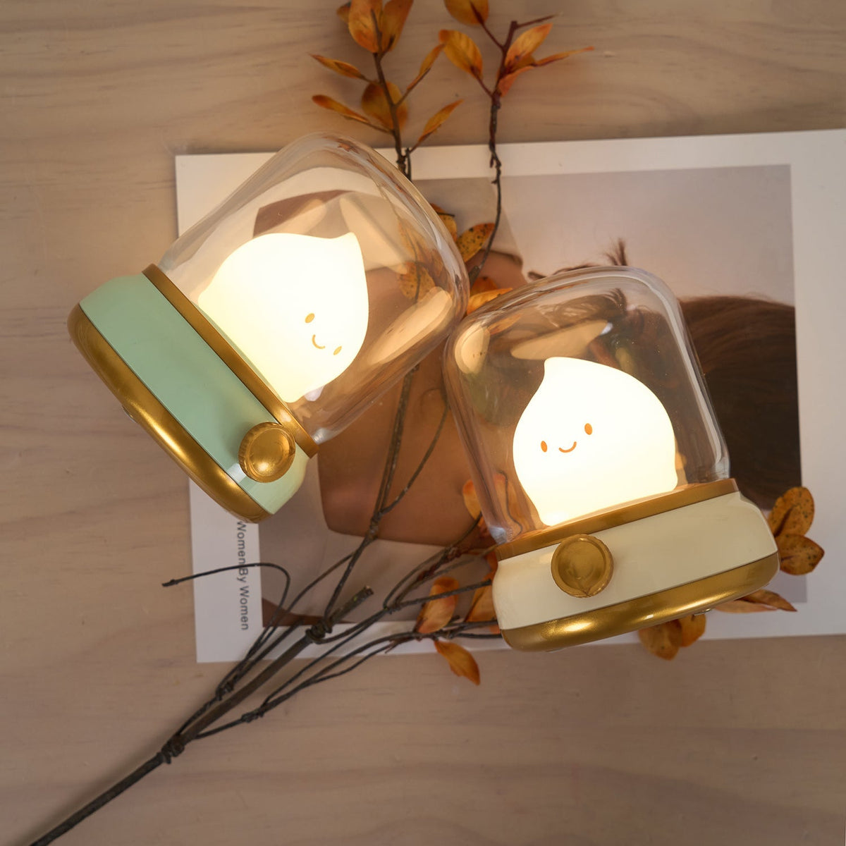 Tafellamp Met Vlamgloed En Compact Ontwerp Voor Warme Sfeerlicht