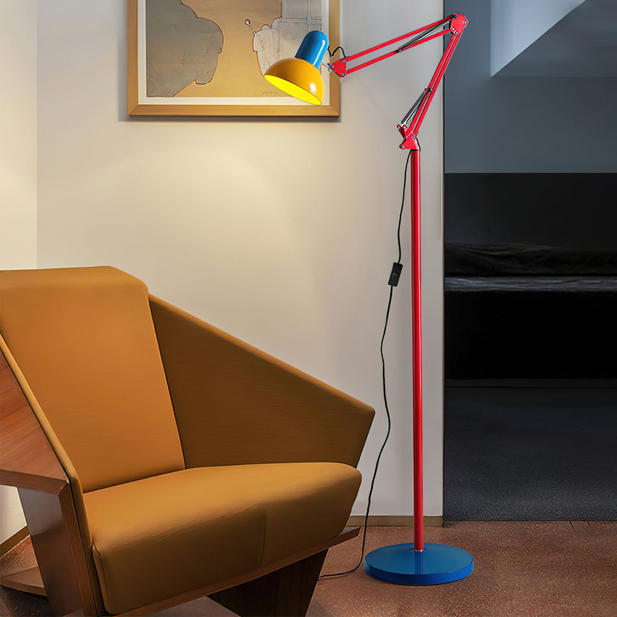 Vloerlamp Met Verstelbare Arm En Dagelijkse Sculpturale Lichtaccenten