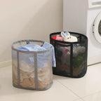 Opvouwbare Wasmand Van Mesh Voor Praktische Wasopslag