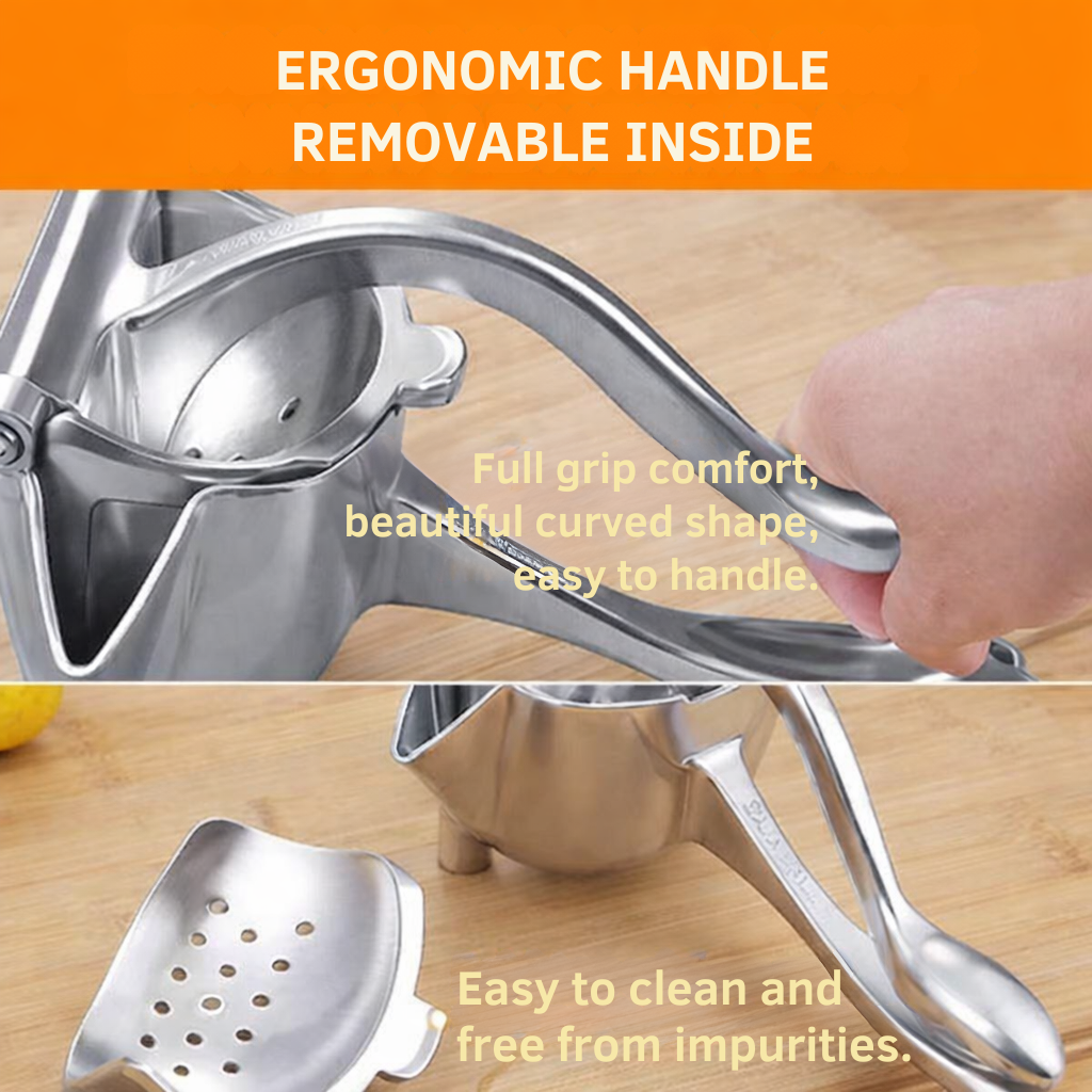 Handmatige Citruspers van Roestvrij Staal met Ergonomische Hefboomgreep