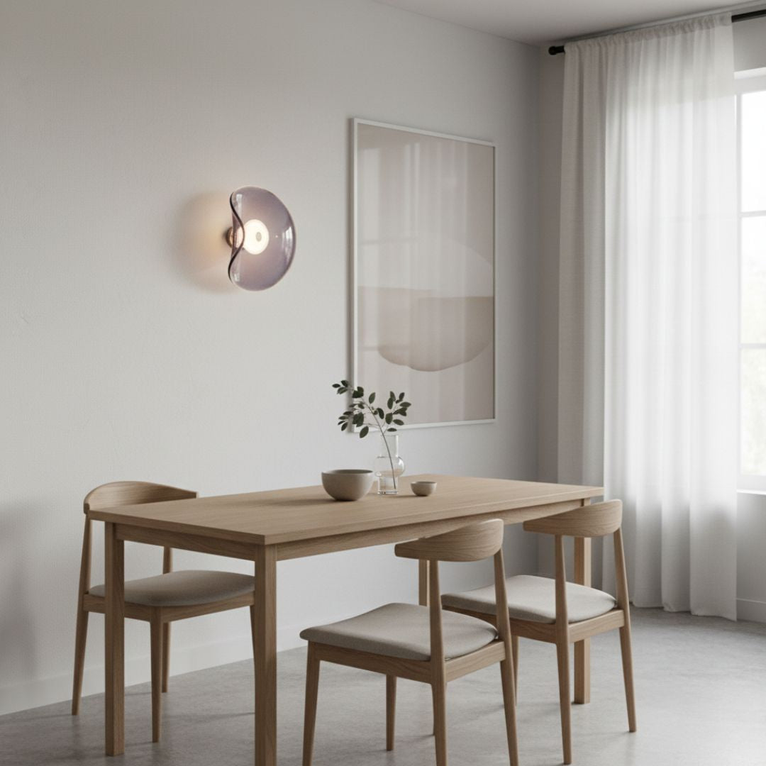 Moderne LED Wandlamp van Glas met Warmwit Licht