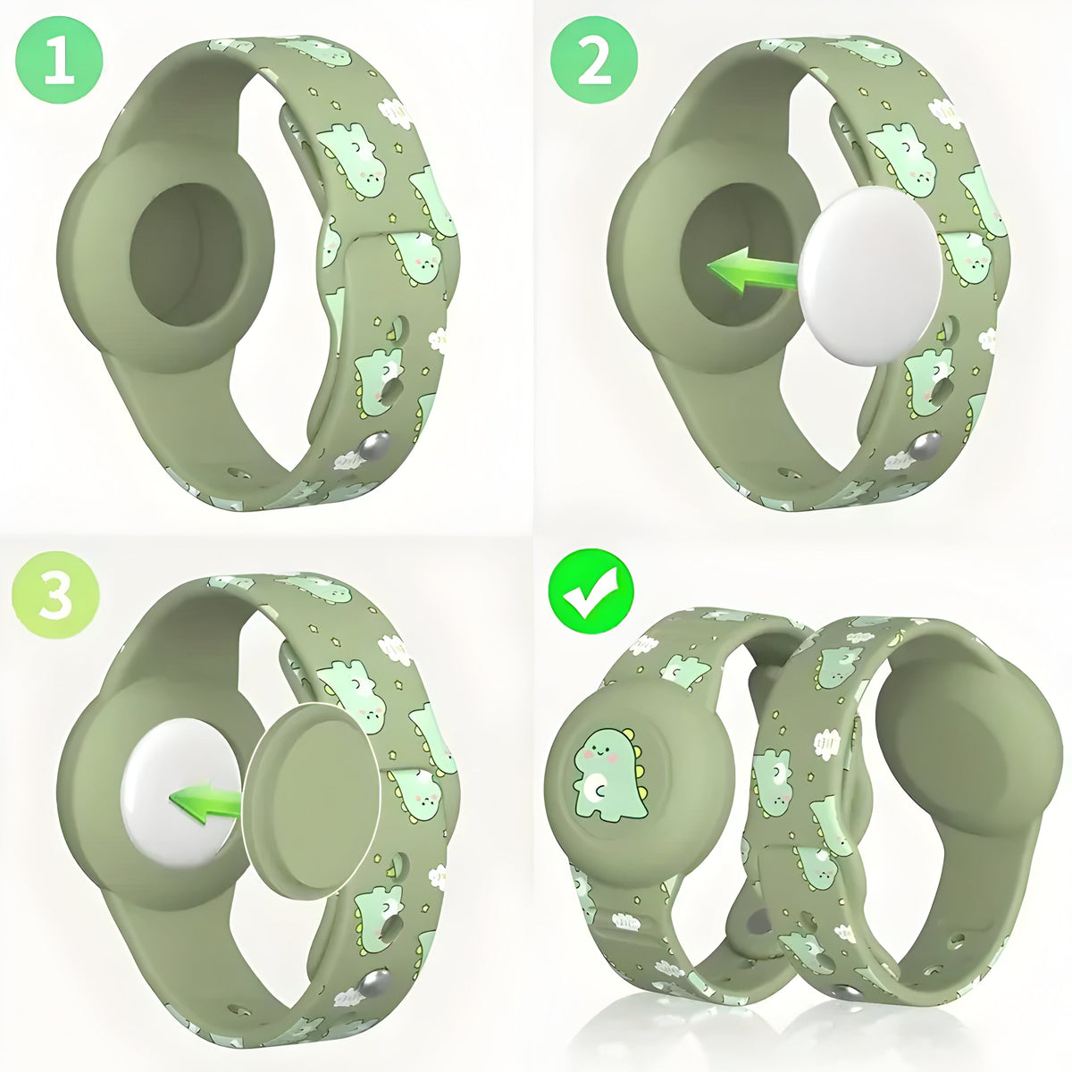GPS‑Kinderarmband met Locatievolgfunctie en Verstelbare Siliconenband
