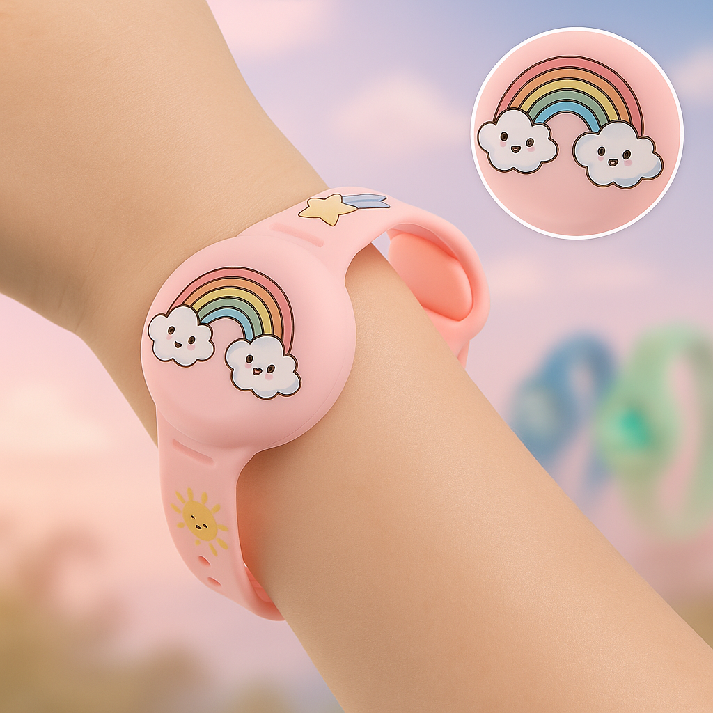 GPS‑Kinderarmband met Locatievolgfunctie en Verstelbare Siliconenband