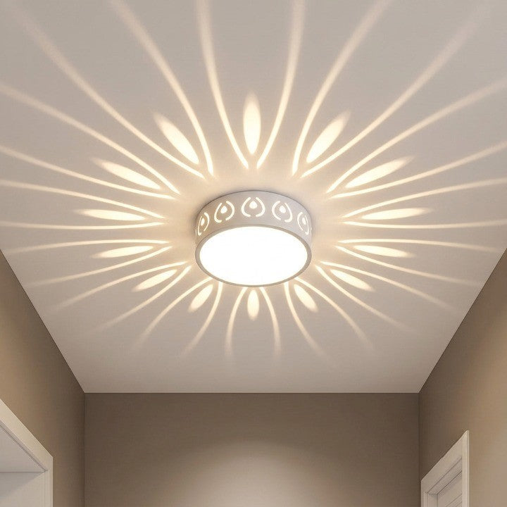 Plafondlamp met Kristalaccent en Straleneffect