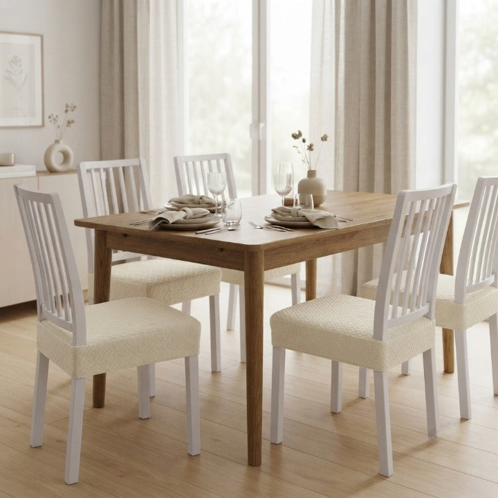 Stoelhoezen Set Polyester Jacquard Elastisch Compact Ontwerp