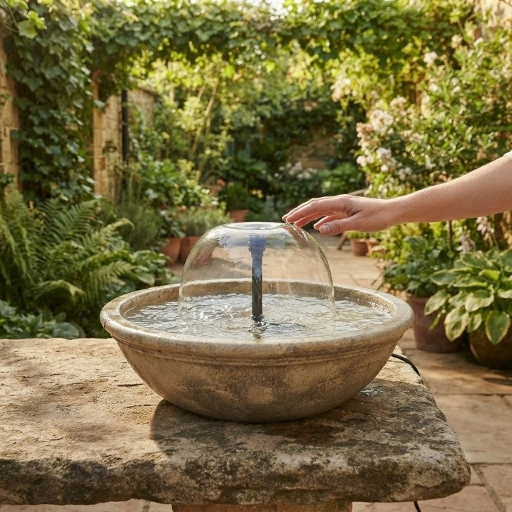 Fonteinpomp met Regelbare Waterstroom en Sproeikoppen voor de Vijver