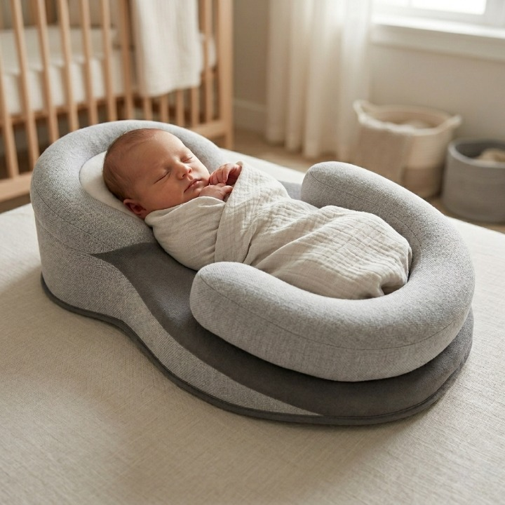 Ergonomisch Baby Ligkussen Ademend Hypoallergeen