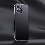 iPhone-hoesje van rundleer met verhoogde beschermranden
