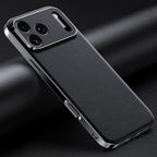 iPhone-hoesje van rundleer met verhoogde beschermranden