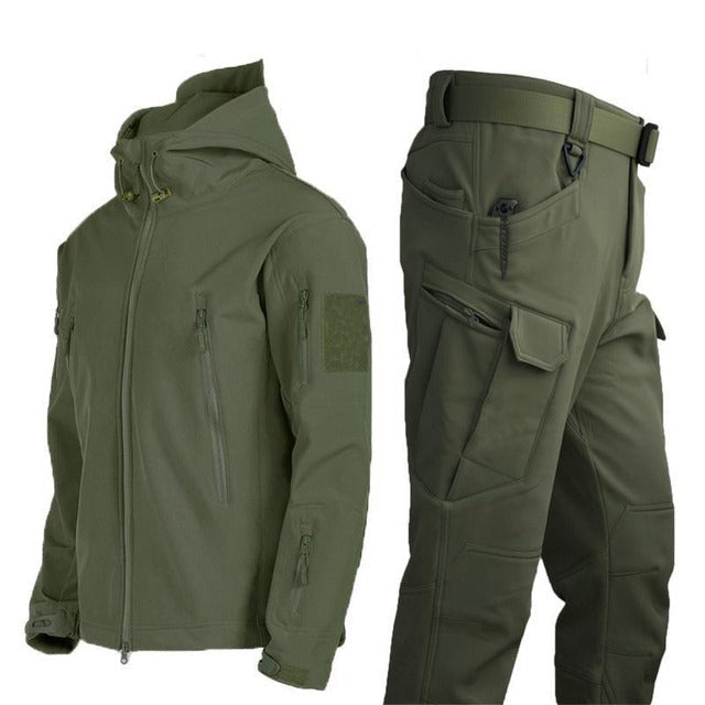 Outdoorkleding voor Heren met Gevoerde Jas en Cargobroek