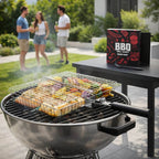 Roestvrijstalen Grillmand met Opklapbaar Rooster voor Barbecue en Grill