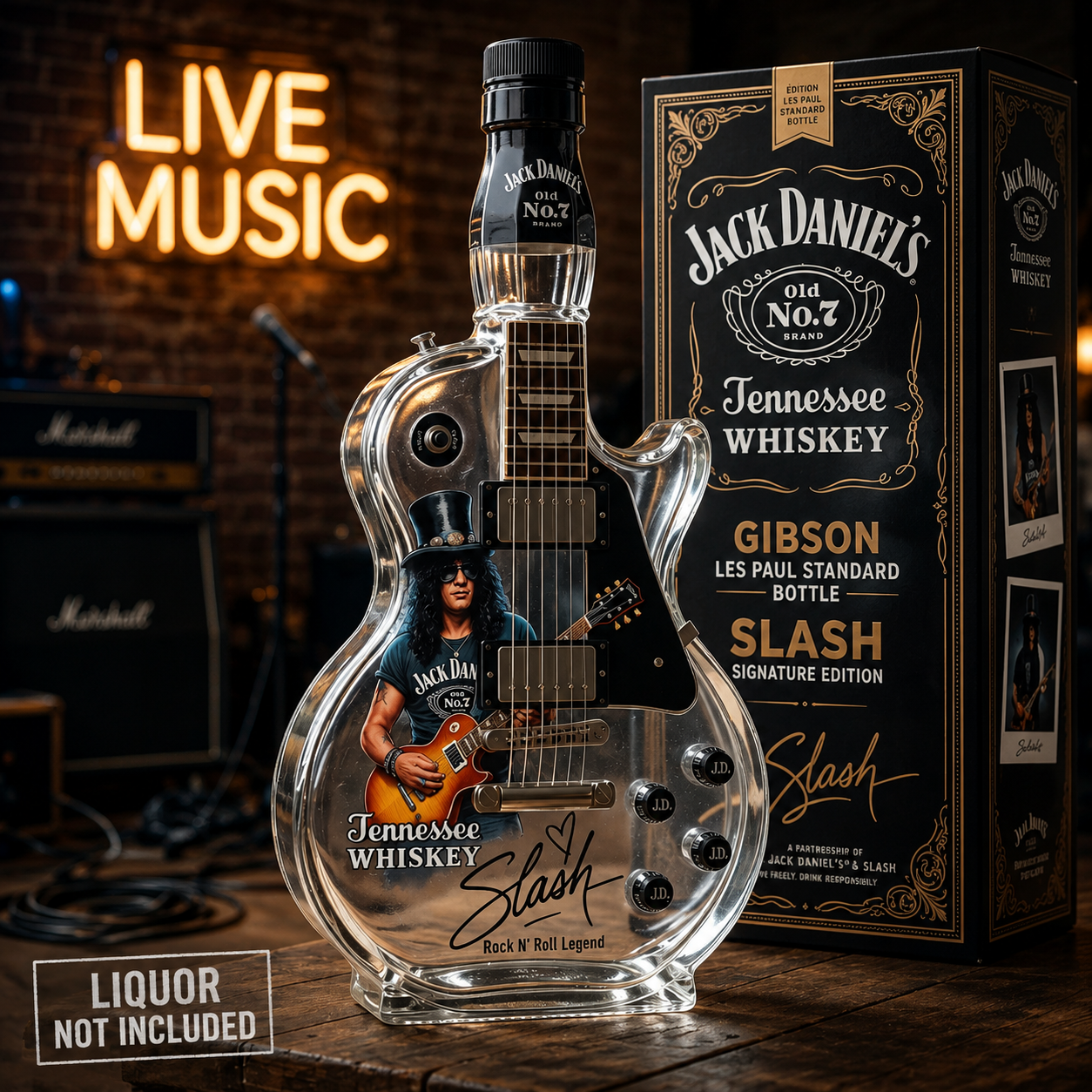 Gitaar‑Geïnspireerde Decanter voor Artistieke Presentatie en Stijlvolle Thuisbars