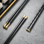 Metalen Eetstokjes Set Met Luxe Afwerking En Antislip Grip