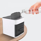 Draagbare Mini Airconditioner met 3‑in‑1 Koeling, Luchtzuivering en LED Sfeerlicht