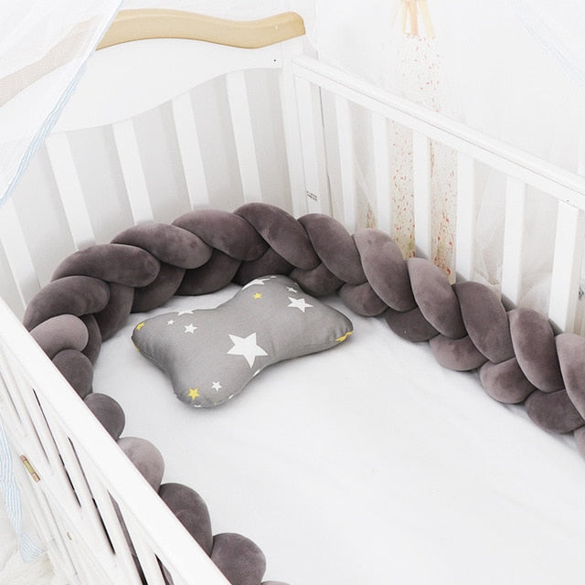 Gevlochten Babykussen met Comfortabele Bescherming en Elegante Uitstraling