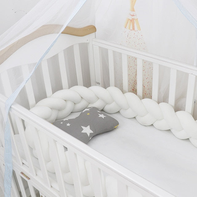 Gevlochten Babykussen met Comfortabele Bescherming en Elegante Uitstraling