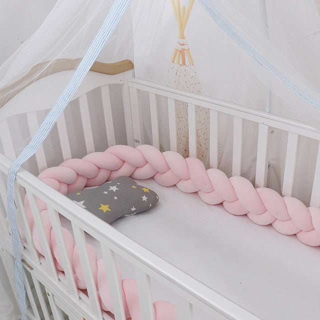 Gevlochten Babykussen met Comfortabele Bescherming en Elegante Uitstraling