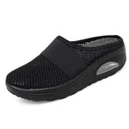 Dames schoenen met luchtkussen zool en ronde teen