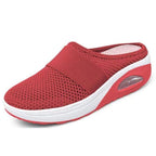 Dames schoenen met luchtkussen zool en ronde teen