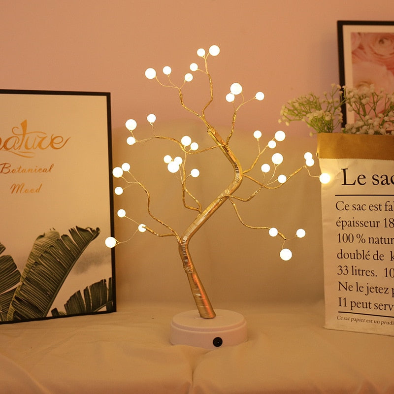 Sfeervolle Lichtboom Met Flexibele Takken En Dagelijkse Magische Ruimteverlichting