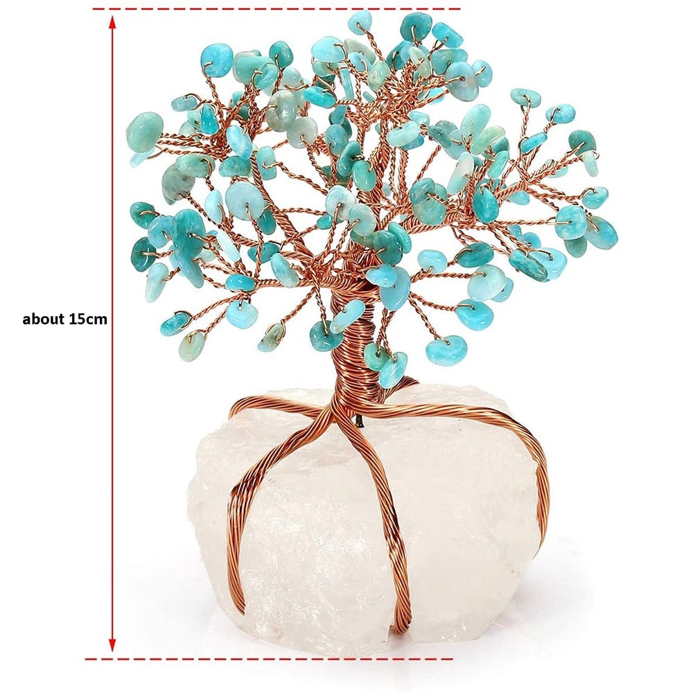Kristal Ornament Met Symbolische Levensboom En Dagelijkse Spirituele Sfeerdecoratie