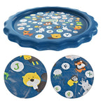 Interactieve Waterspeelmat met Sproeiers en Educatieve Dierenprint