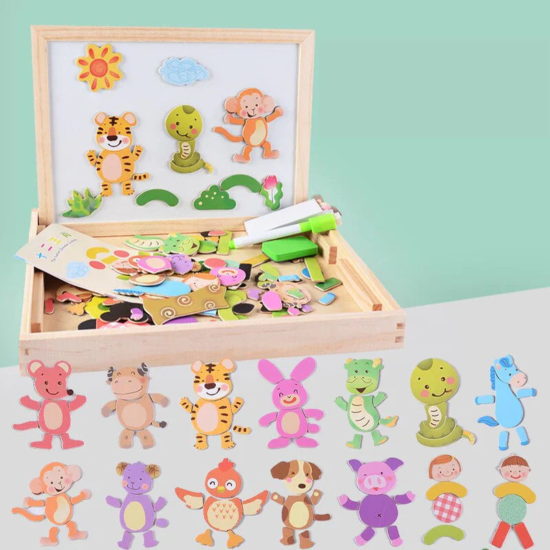 Magnetisch Teken- En Puzzelbord Voor Kinderen