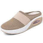 Dames schoenen met luchtkussen zool en ronde teen