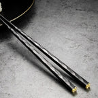 Metalen Eetstokjes Set Met Luxe Afwerking En Antislip Grip