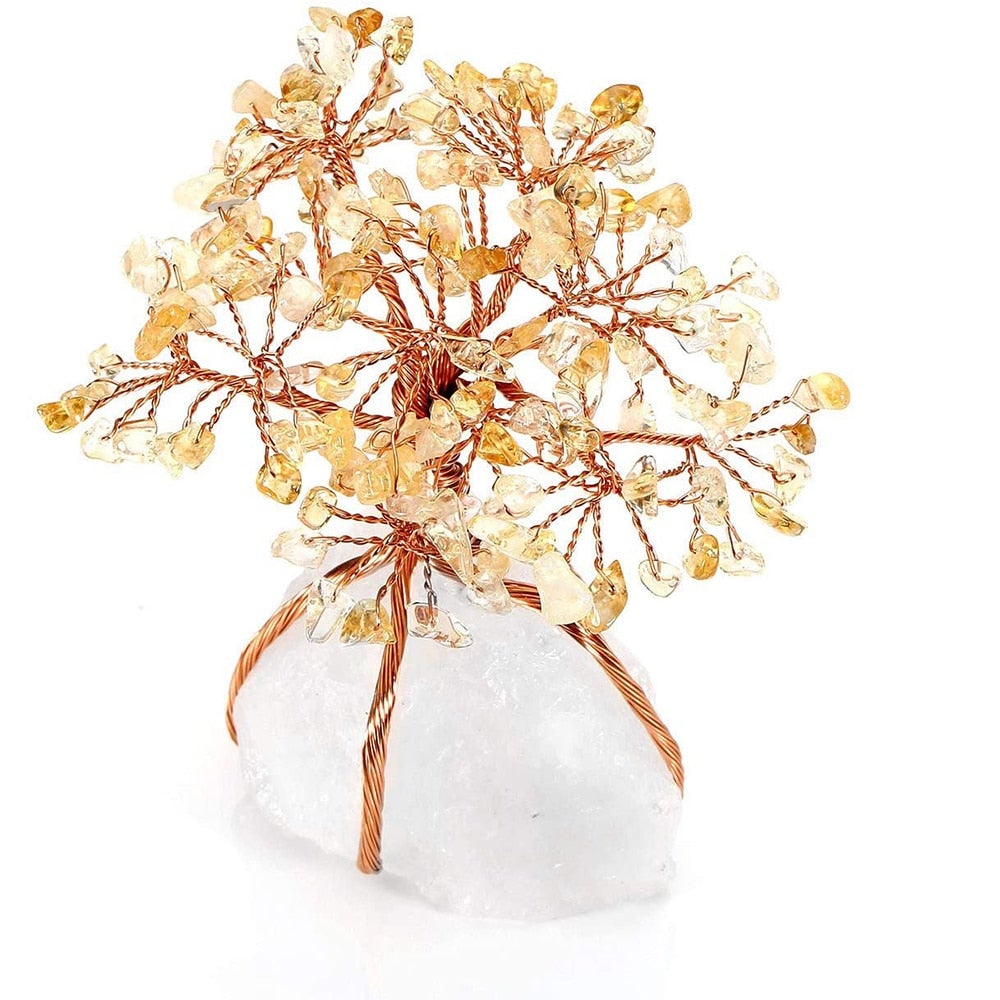 Kristal Ornament Met Symbolische Levensboom En Dagelijkse Spirituele Sfeerdecoratie