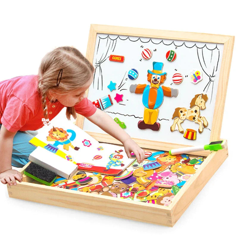 Magnetisch Teken- En Puzzelbord Voor Kinderen