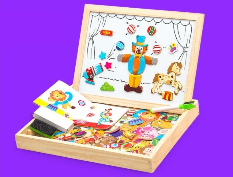 Magnetisch Teken- En Puzzelbord Voor Kinderen