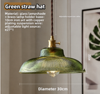 Vintage Hanglamp Met Geribbelde Glazen Kap Voor Sfeervolle Verlichting