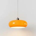 Hanglamp met cilindrische glazen kap ontwerp