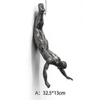 Klimmer Wandsculptuur met Handgemaakte Vorm en Sterke Uitstraling