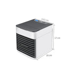 Draagbare Mini Airconditioner met 3‑in‑1 Koeling, Luchtzuivering en LED Sfeerlicht