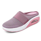 Dames schoenen met luchtkussen zool en ronde teen
